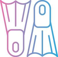 Flippers Modern Interface Badge vector