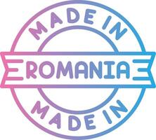 Made In Romania Vibrant Visual Object vector