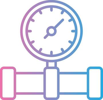 Manometer Gradient Style Element vector