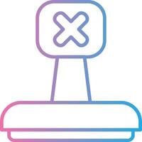Rejected Creative Sketch Element vector