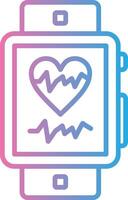 Heart Rate Clean UI Concept vector