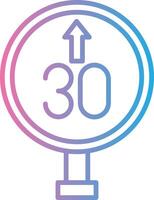 Speed Limit Interactive UI Design vector