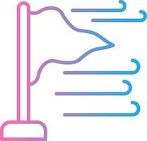 Wind Outlined Frame Object vector