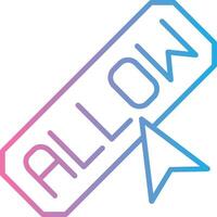 Allow Pixel Style Badge vector