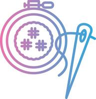 Cross Stitch Geometric App Mark vector