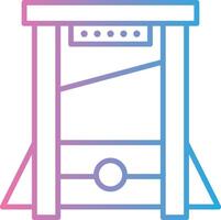 Guillotine Outlined Concept Piece vector