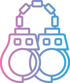 Handcuffs Abstract UI Visual vector
