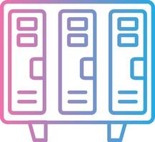 Lockers Custom Line Element vector