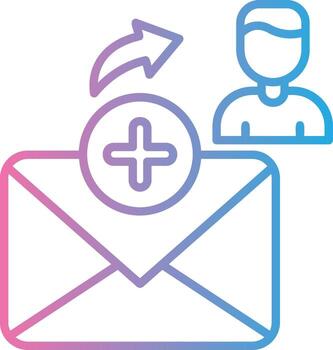 Mail Geometric Style Badge vector