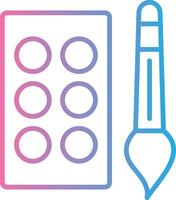 Paint Brush Interface Line Graphic vector