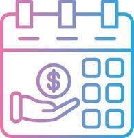 Payday Monochrome Line Graphic vector