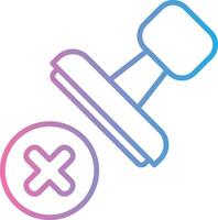 Rejected Solid Fill Symbol vector