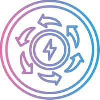 Recycle Energy Modern Shape Graphic vector
