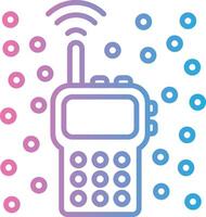 Walkie Talkie Color Enhanced Graphic vector