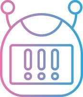 Bot Color Enhanced Graphic vector