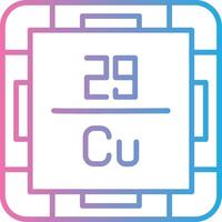 Copper Custom Line Element vector