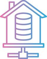 Database Gradient Color Form vector