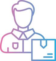 Delivery Man Responsive App Shape vector