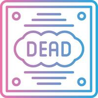 Dead Sharp Line Mark vector