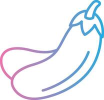 Eggplant Custom Line Element vector