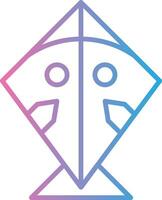 Kite Flat Symbol vector