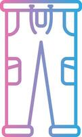 Pants Pixel Style Badge vector
