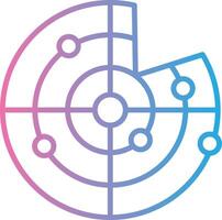 Radar Modern Color Symbol vector