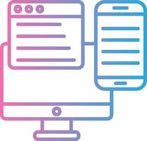 Responsive Design Business App Graphic vector