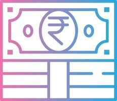 Rupee Flat Design Piece vector