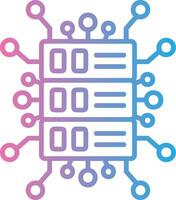 Big Data Iconic Line Form vector