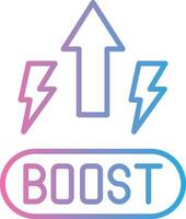 Boost Sleek Visual Mark vector