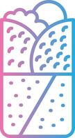 Doner Kebab Muted Tone Element vector
