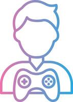 Gamer Flat UI Form vector