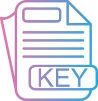 KEY Sleek Visual Mark vector