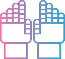 Robotic Hand Geometric App Mark vector