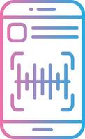 Barcode Neon UI Symbol vector