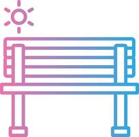 Bench Pastel Tone Form vector