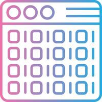 Binary Code Minimal Art Object vector