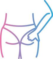 Buttocks Detailed UI Piece vector
