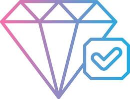 Diamond Gradient Color Form vector