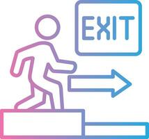 Emergency Exit Business App Graphic vector