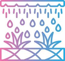Irrigation Outlined Frame Object vector