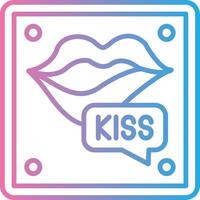 Kiss Isometric Web Illustration vector