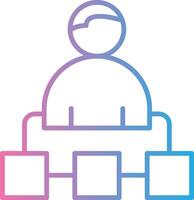 Organization Structure Flat Symbol vector