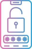 Password Elegant Flat Illustration vector