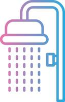 Shower Color Stroke Symbol vector