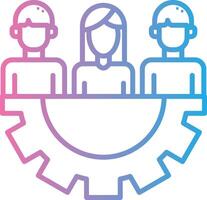 Team Work Flat UI Form vector
