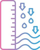 Water Level Hand Drawn Sketch Symbol vector