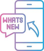 Whats New Modern Color Symbol vector