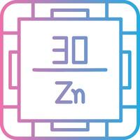 Zinc Gradient Color Form vector